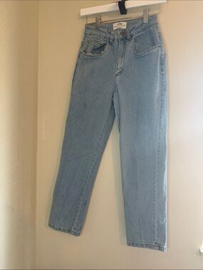 8. Women's Straight-Leg High-Rise Jeans in Light Blue